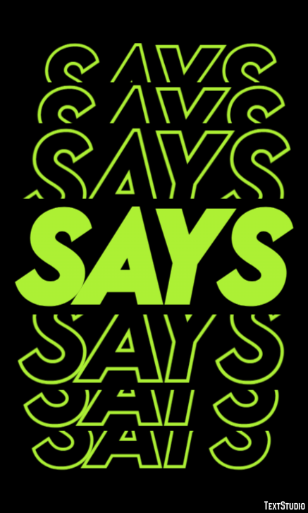 Says Text Effect