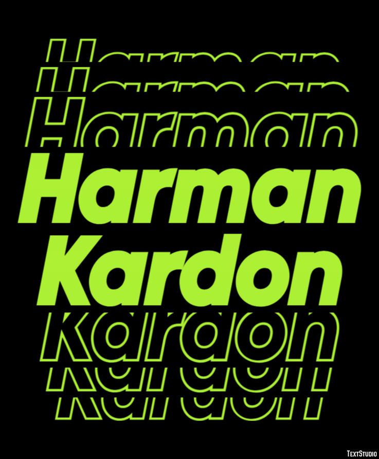 Harman Kardon Effet de texte
