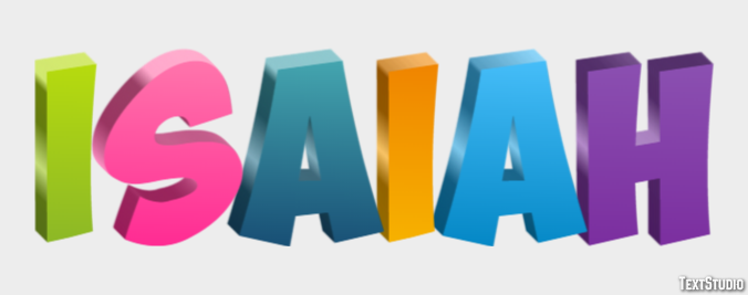 Isaiah Efecto de Texto
