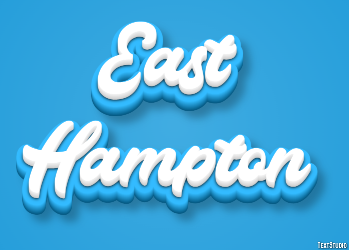 East Hampton Texteffekt