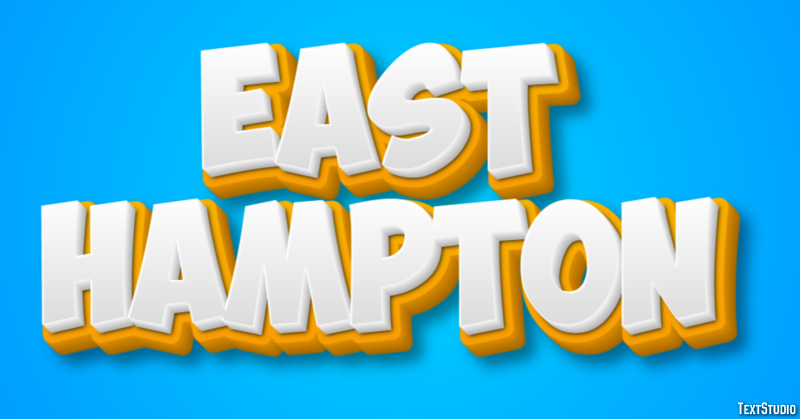 East Hampton Text Effect