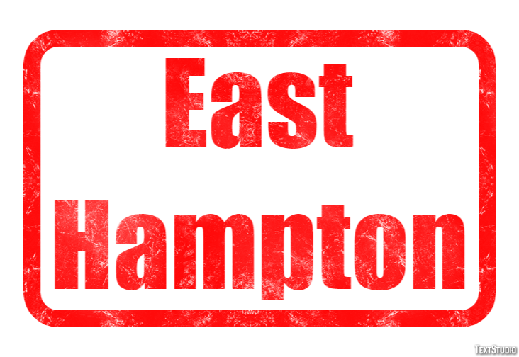 East Hampton Efekt tekstowy
