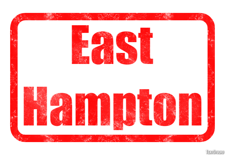 East Hampton Efekt tekstowy