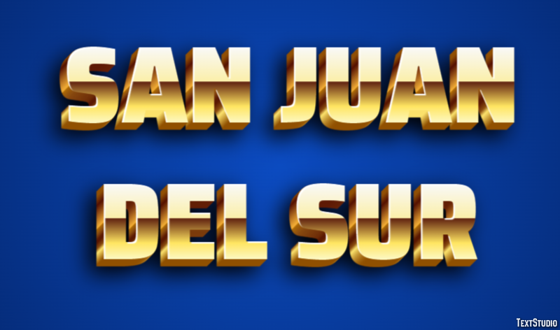 San Juan del Sur Effetto testo