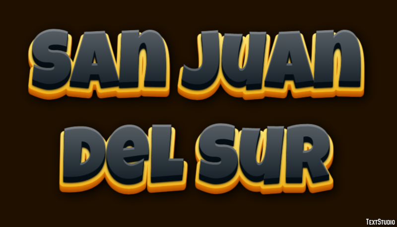 San Juan del Sur Effetto testo