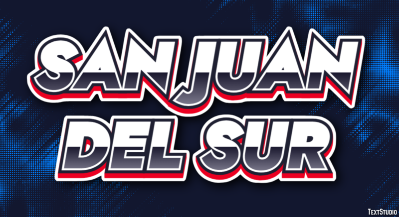 San Juan del Sur Effetto testo