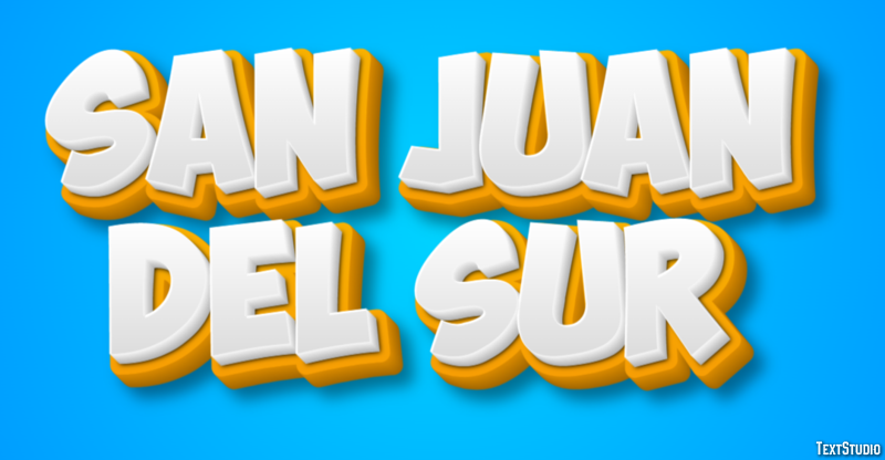 San Juan del Sur Efekt tekstowy