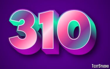 310 Text Effect