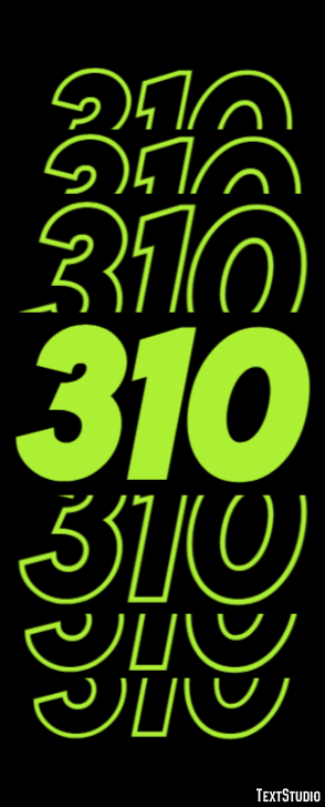310 Text effect