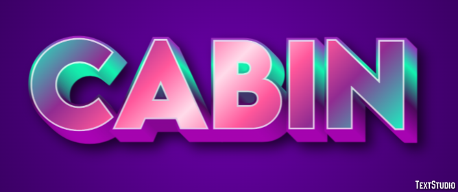 Cabin Text effect
