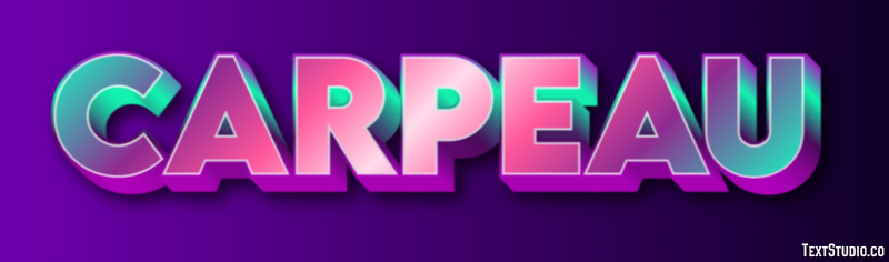 Carpeau Efecto de Texto