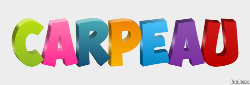 Carpeau Efecto de Texto