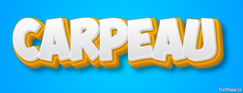 Carpeau Efecto de Texto