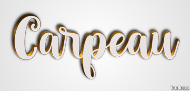 Carpeau Efecto de Texto