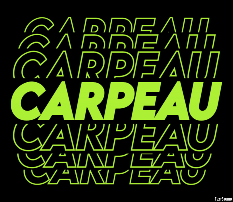 Carpeau Efecto de Texto