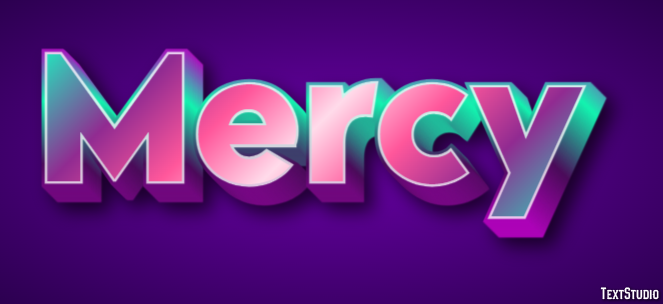 Mercy Text Effect