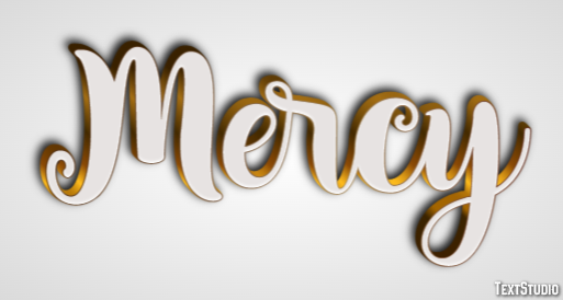 Mercy Text Effect