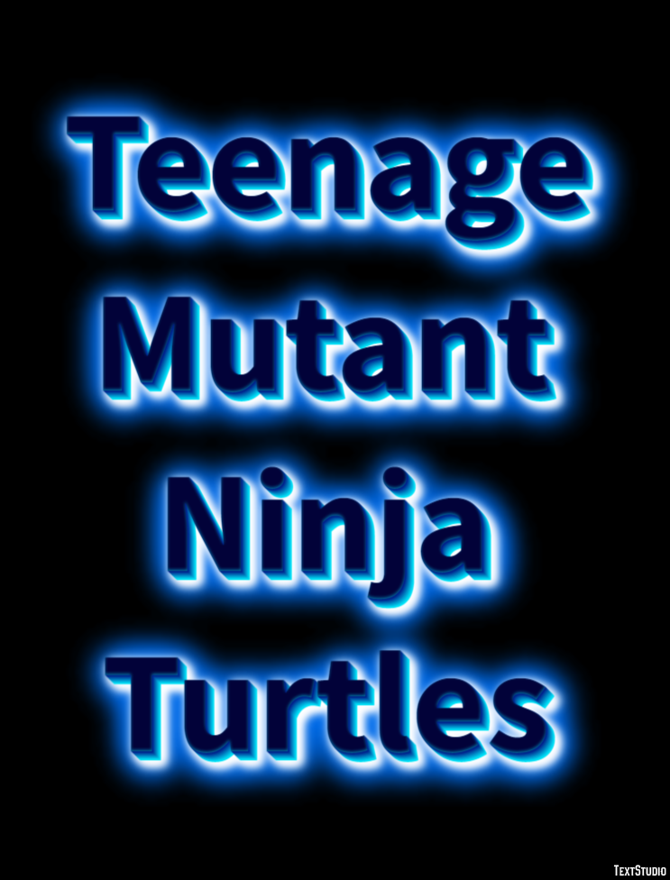 Teenage Mutant Ninja Turtles Effet de Texte