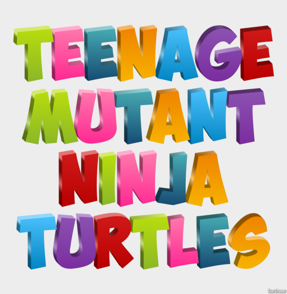 Teenage Mutant Ninja Turtles Effet de Texte