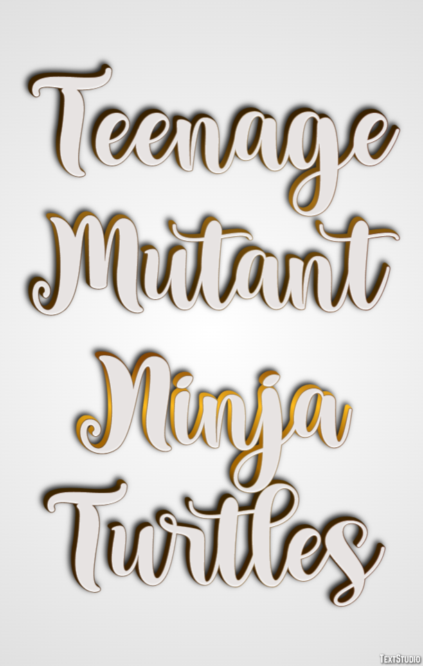 Teenage Mutant Ninja Turtles Effet de Texte