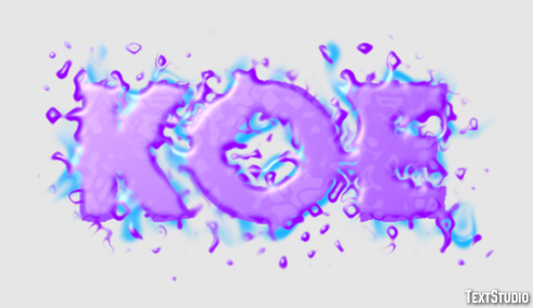 Koe Tekst Effect