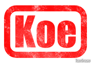Koe Tekst Effect