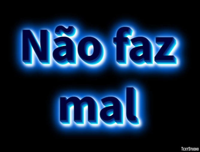 Não faz mal Efeito de texto