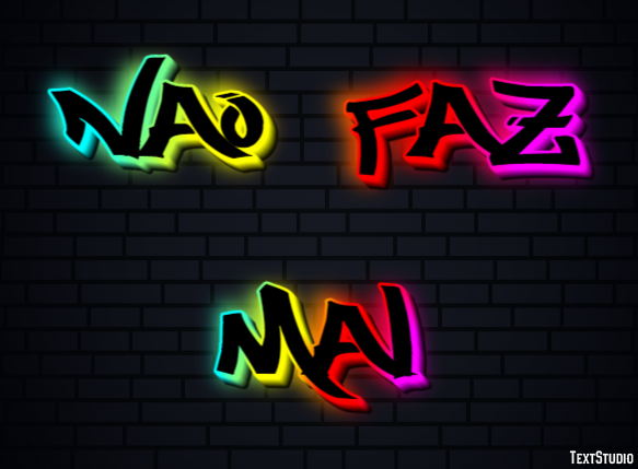 Não faz mal Efeito do texto
