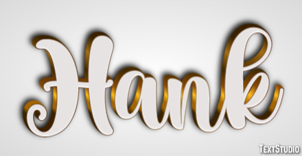 Hank Texteffekt