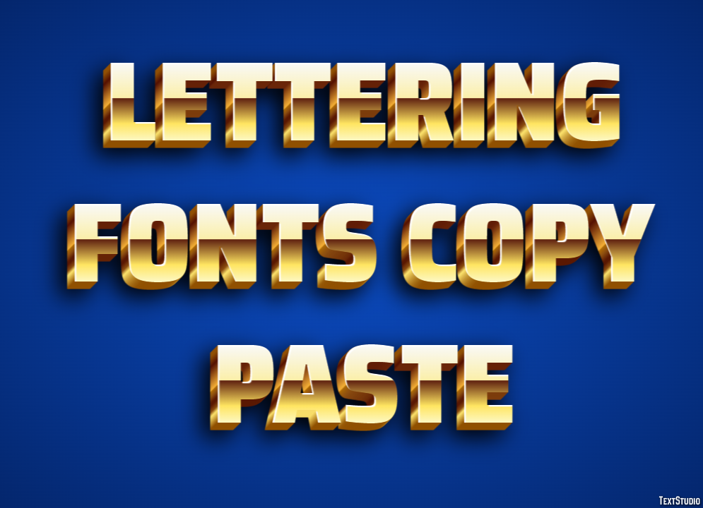 Lettering Fonts Copy Paste Efekt tekstowy