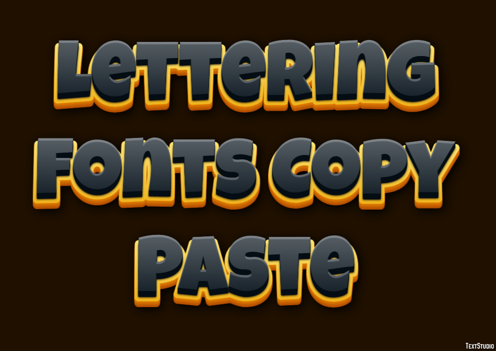 Lettering Fonts Copy Paste Efekt tekstowy