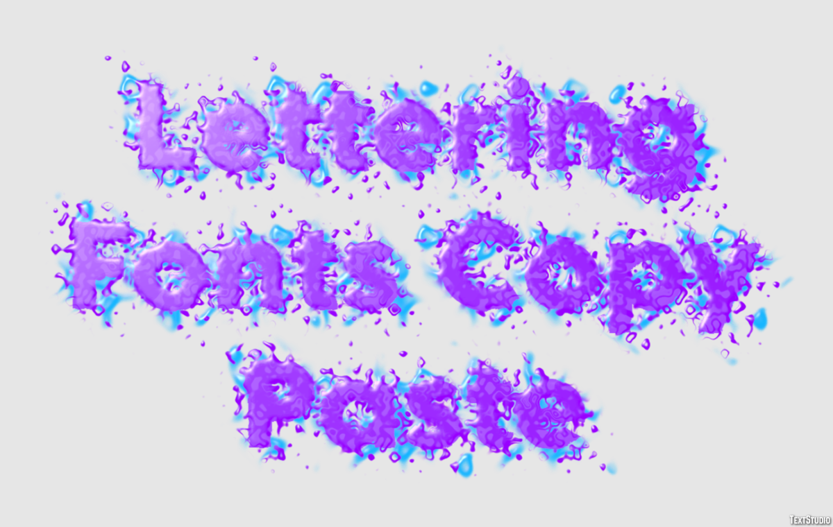Lettering Fonts Copy Paste Efecto de Texto