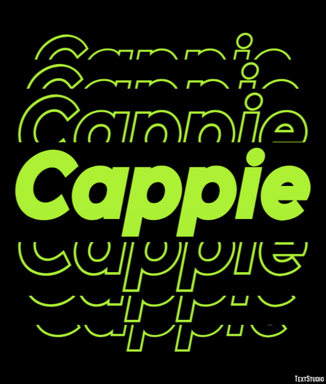 Cappie Texteffekt