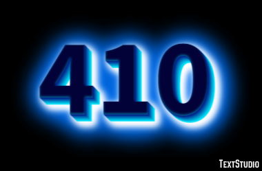 410 Text Effect