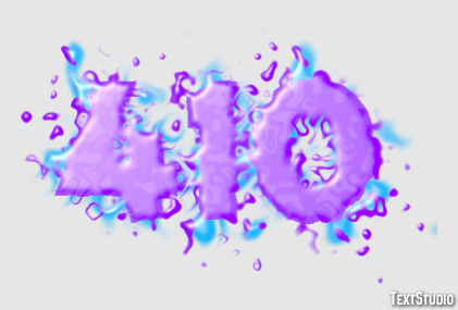 410 Text Effect