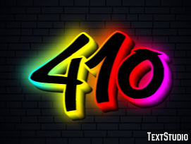 410 Text Effect