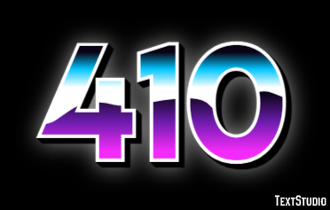 410 Text Effect