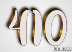 410 Text Effect