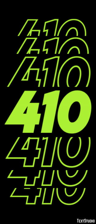 410 Text Effect