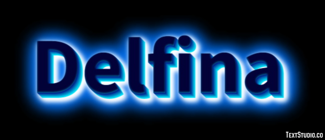 Delfina Efeito de texto