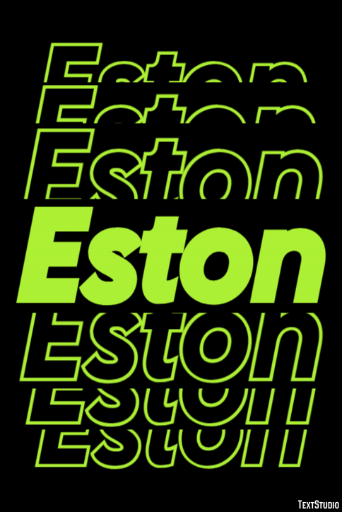 Eston Text effect