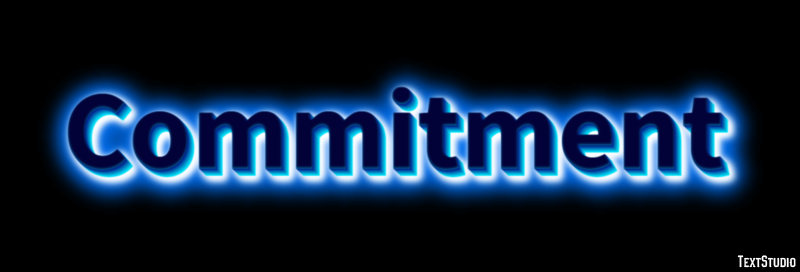 Commitment Text Effect