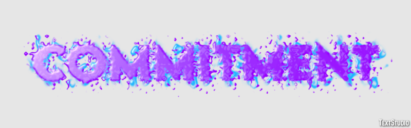 Commitment Text Effect