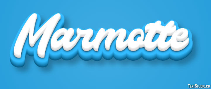 Marmotte Effet de texte