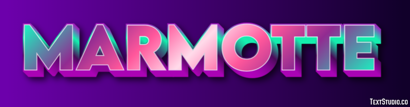 Marmotte Effet de Texte