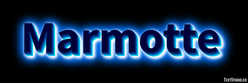 Marmotte Effet de texte