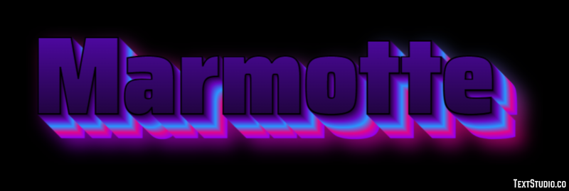 Marmotte Effet de Texte