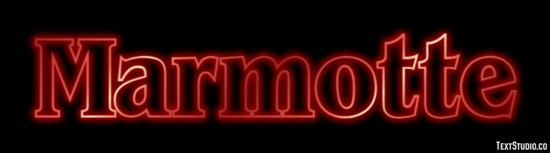 Marmotte Effet de texte