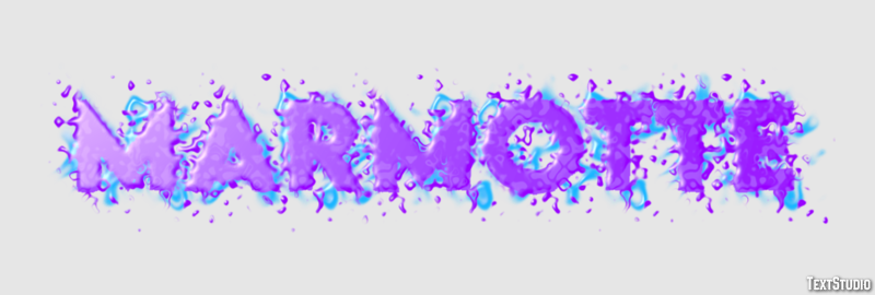 Marmotte Effet de texte