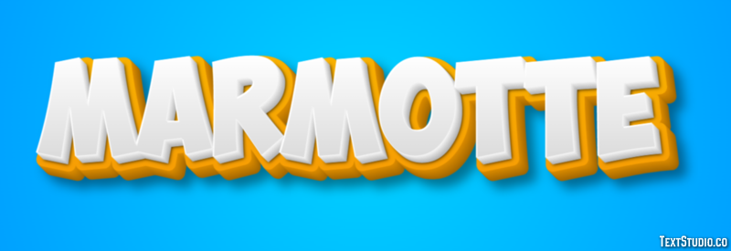 Marmotte Effet de Texte